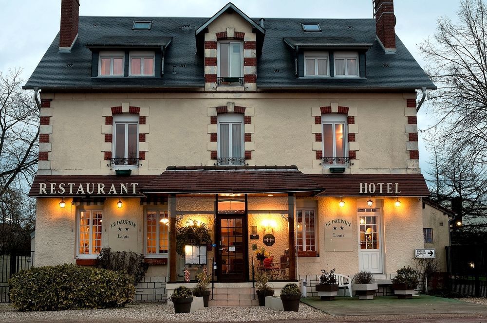 Logis Hotels Restaurant Le Dauphin Salbris Esterno foto